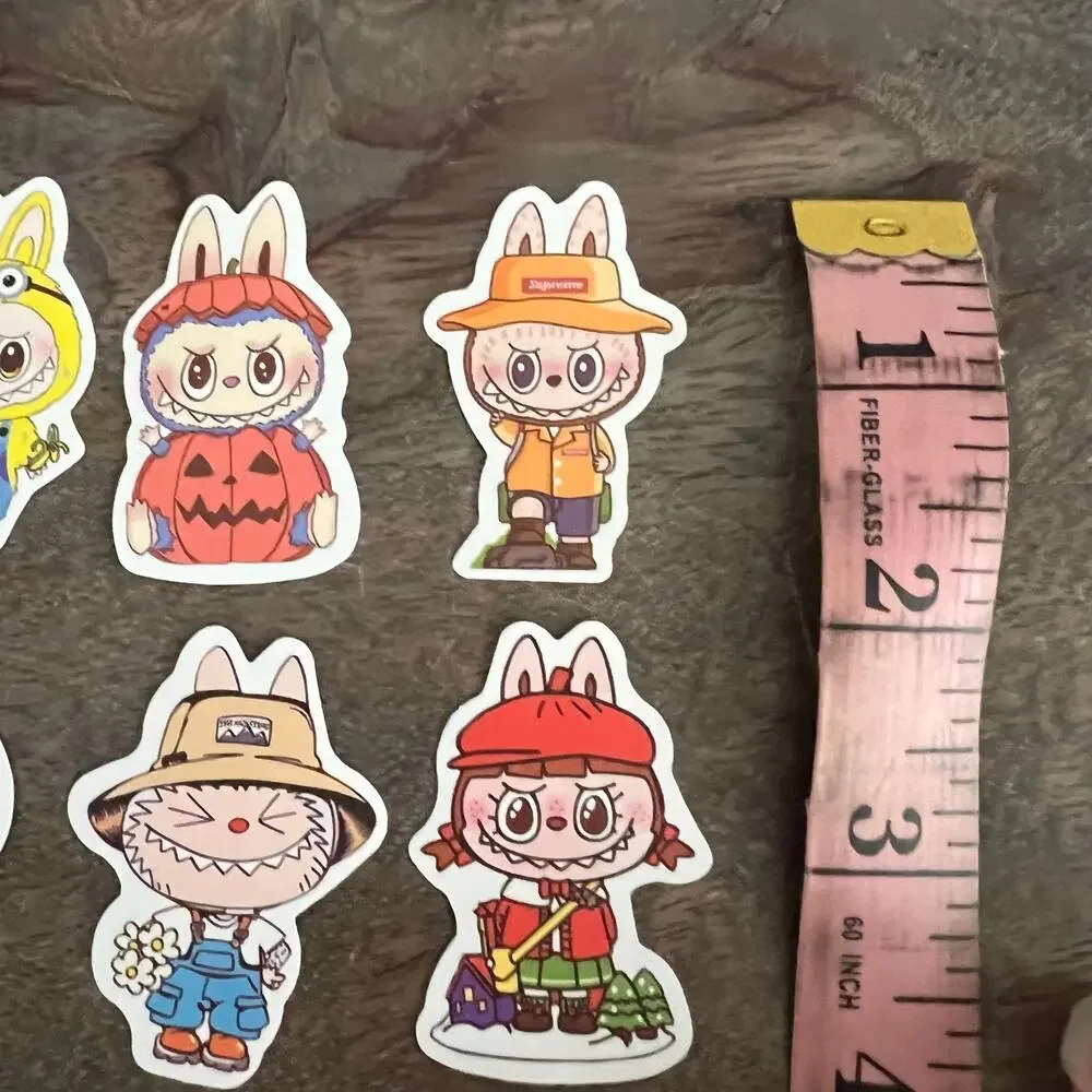 🍭6/$30 Set of 10 Little Monster Stickers - Perfect for a Labubu Lover